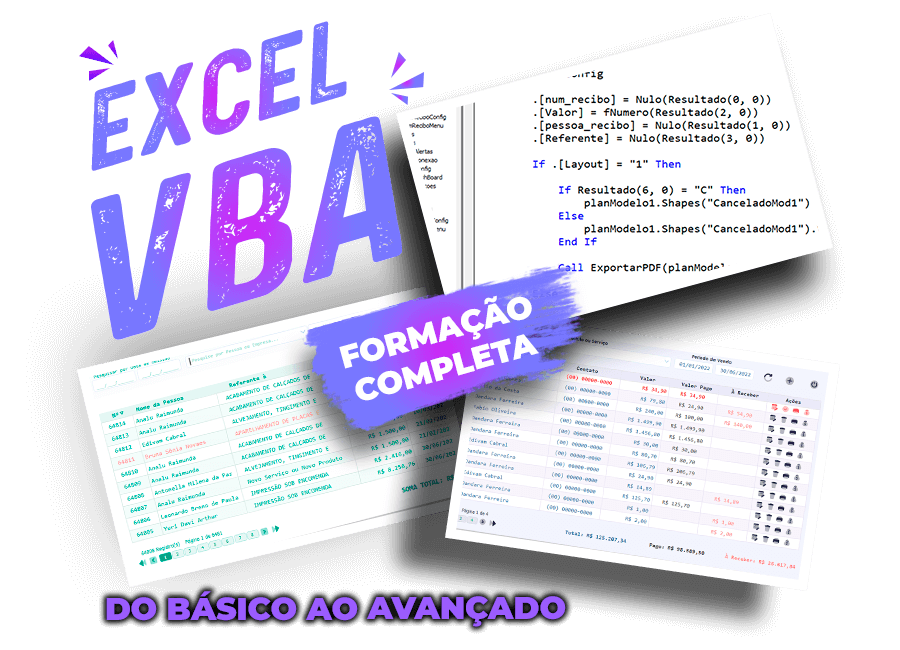 Formação Excel VBA com Edivam Cabral